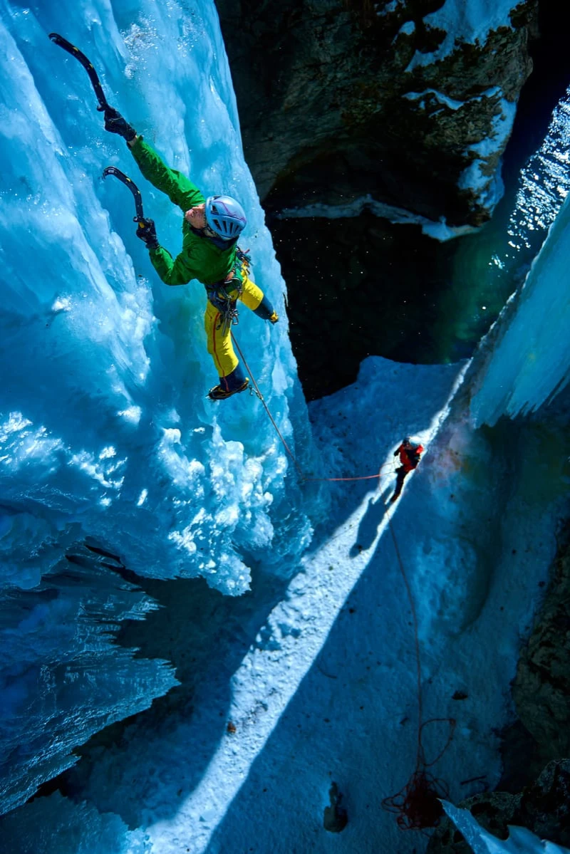 'Ice climbing is one of my favorite subjects. It�s like being in a separate reality.' ©Paolo Sartori