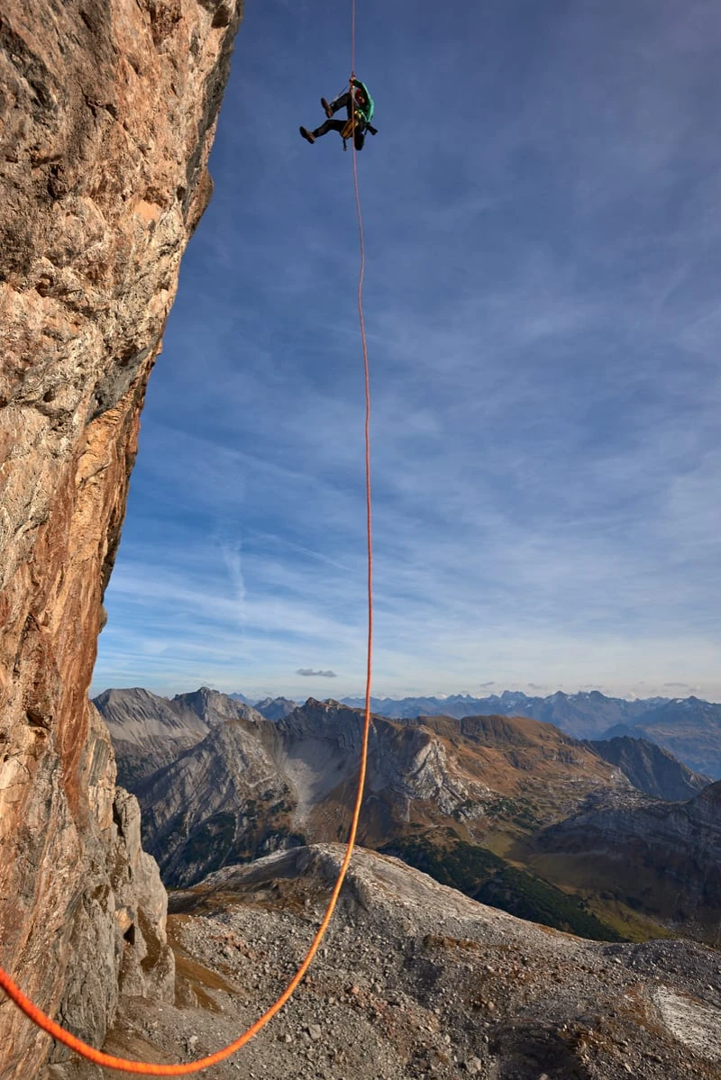 Paolo getting into position. ©Paolo Sartori