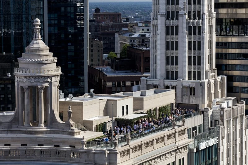 LondonHouse Chicago 22nd floor Terrace - Photo by Nicholas James Photography