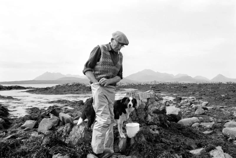 The Man on Skye with his dog - Photo by Chris Close